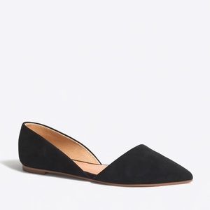 J Crew Black D'orsay Flats